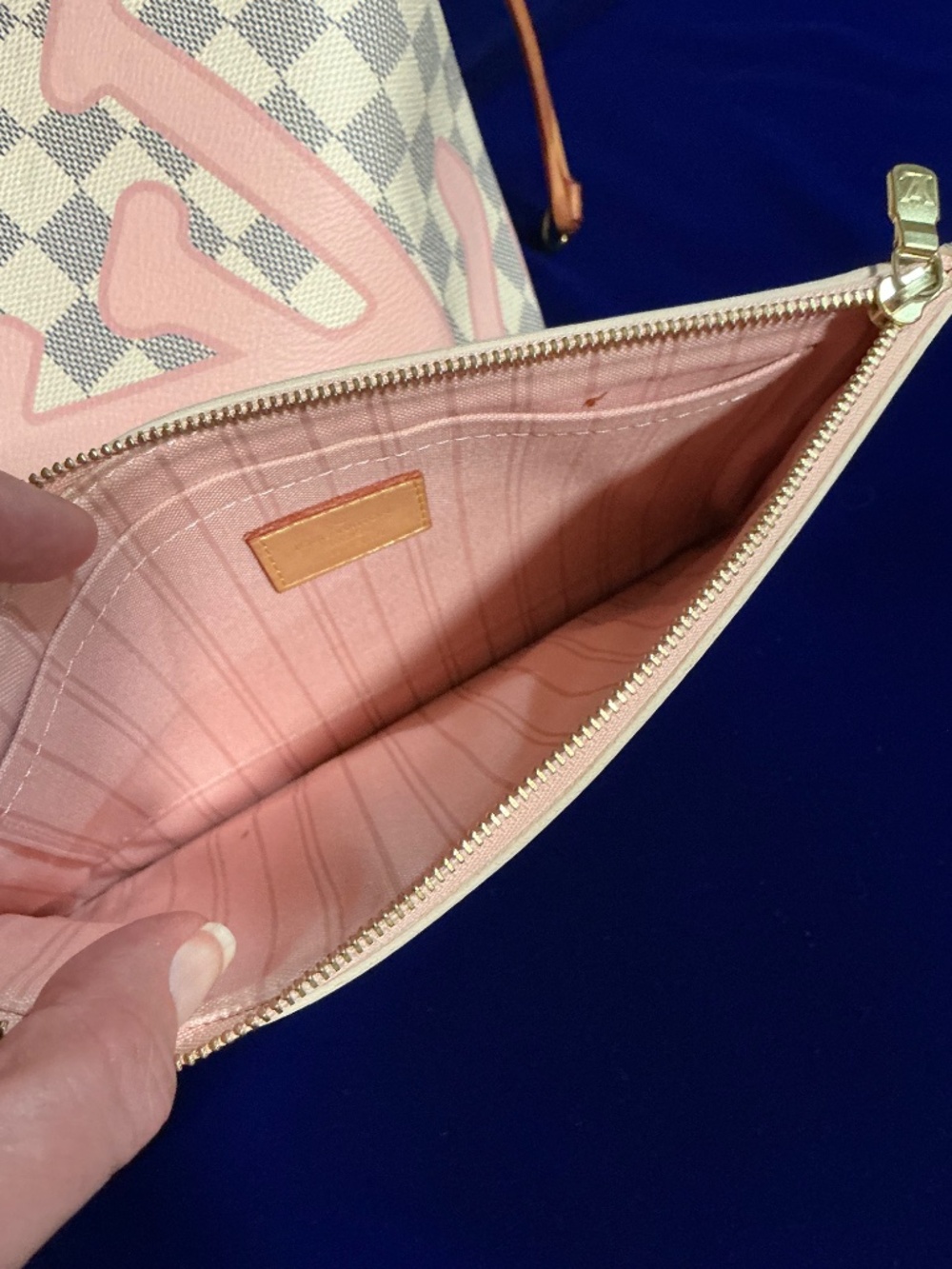 ✨Special edition Authentic Louis Vuitton Damier Azur Tahitienne Neverfull MM - Picture 16 of 16